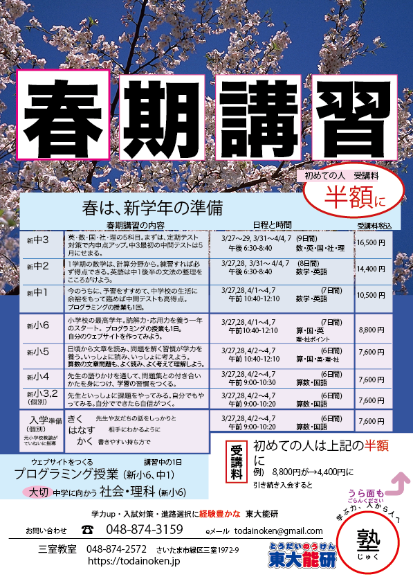 ちらしフライヤー 1
